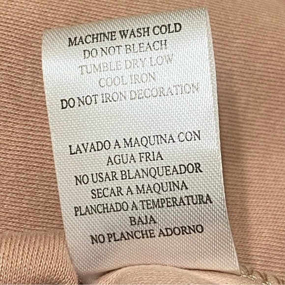 PX Tan Embroidered Pocket T-Shirt Size Medium NWT Diagonal Stripe Detail - Picture 8 of 10